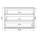 Meuble de rangement polyvalent à 3 tiroirs transparent - Brightroom™