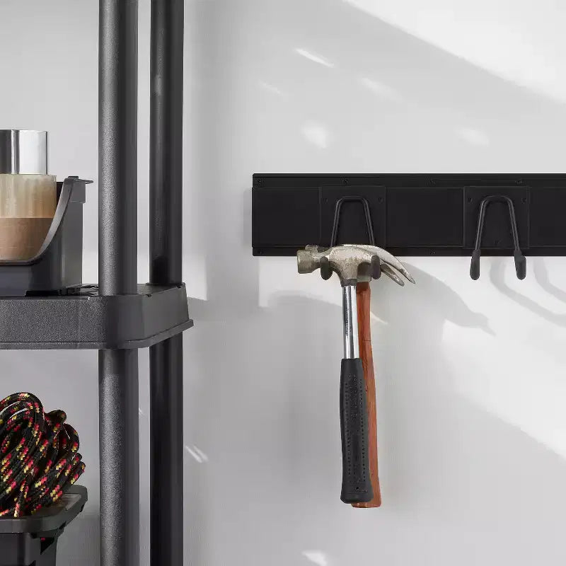 Multi-Purpose Short Garage Tool Hook - Brightroom™: Steel Utility Storage Rack, Black, 30lb Capacity, Powder-Coated Finish