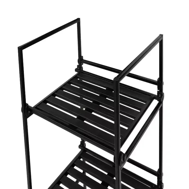 Étagère carrée à 4 niveaux en résine de la collection Ebonize de Organize It All