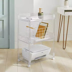 Chariot de rangement transparent à 3 niveaux - Brightroom™