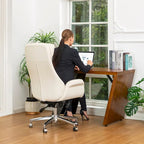 Faux Leather Office Chair - Swivel - Multiple Colors