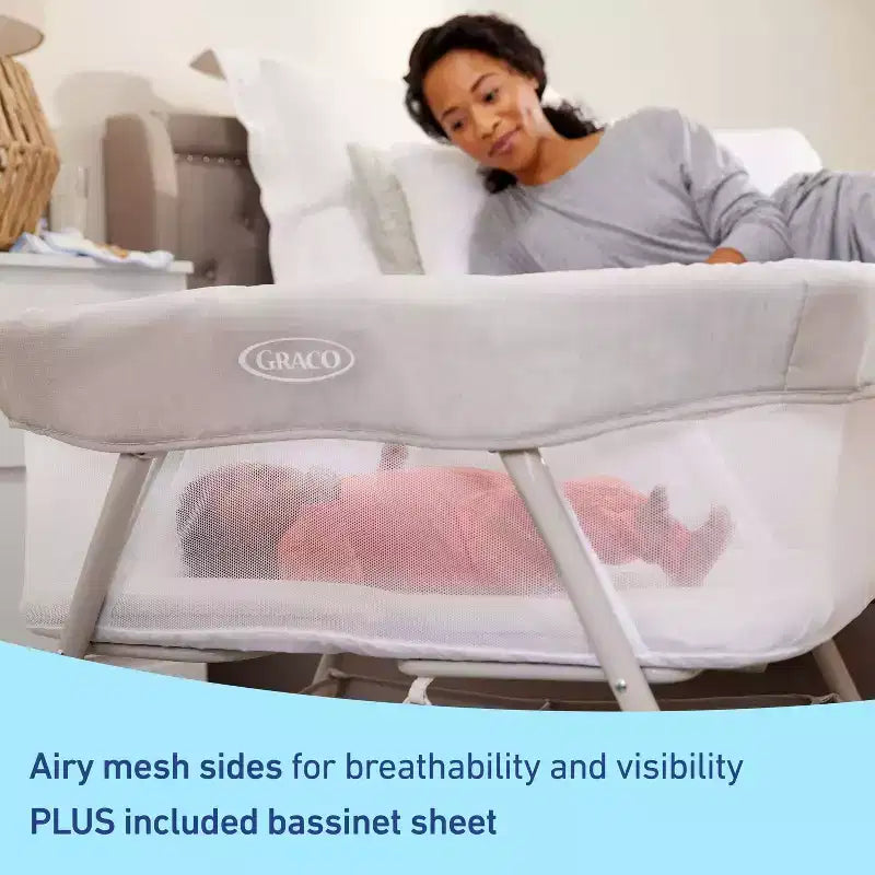 Graco Dream More Bedside Sleeper - Gray