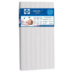 Sealy Butterfly 2-Stage Waterproof Ultra Firm Crib and Toddler Mattress: Hypoallergenic, Vinyl Cover, High-Density Foam