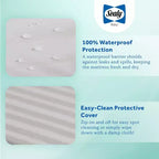 Matelas de lit de bébé et de tout-petit Sealy Butterfly 2 étapes imperméable ultra ferme : hypoallergénique, housse en vinyle, mousse haute densité