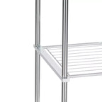 Étagère de rangement chromée à 4 niveaux Metro Collection - Organisez tout
