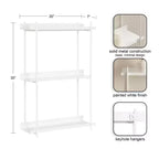 Kate & Laurel All Things Decor Étagère murale à niveaux Dominic 50,8 cm, blanc