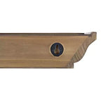 Kiera Grace 24" x 3.15" 3pc Muskoka Fitz Wooden Shelf Set Brown: Modern Floating Wall Organizers, No Assembly Required