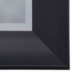 Miroir mural décoratif avec bord biseauté finition noire - Yosemite Home Decor : style moderne, fixation murale, aucun assemblage requis