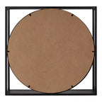 Miroir mural fonctionnel McCauley 24" x 24" noir - Kate & Laurel All Things Decor : Géométrique moderne, cadre en fer, aucun assemblage requis