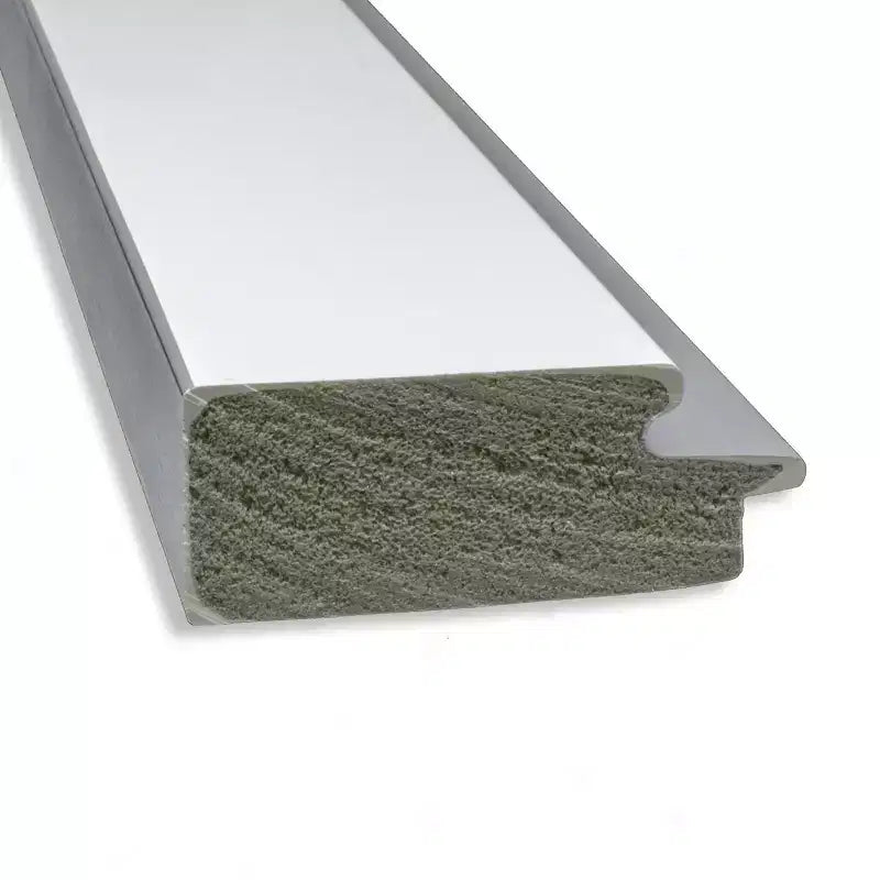 Miroir carré encadré argenté blanc Eva 32" x 32" pour salle de bain - Amanti Art : Quincaillerie de montage incluse, cadre en polystyrène