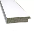 Miroir de porte sur toute la longueur 20" x 54" blanc, sans biseau pour armoire - Amanti Art : Fixation facile sur porte/mur, cadre en polystyrène