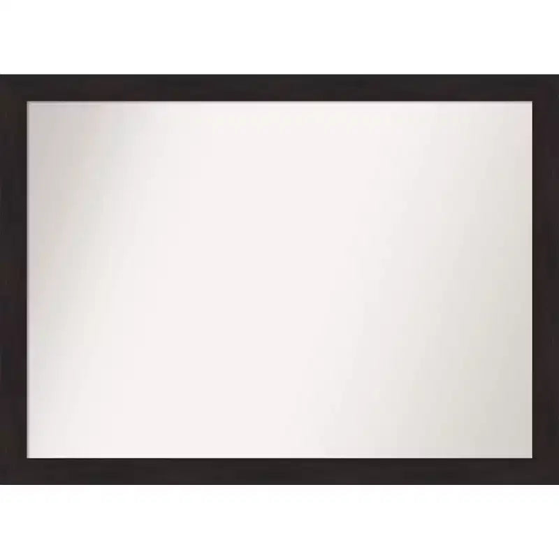 42" x 31" Non-Beveled Espresso Narrow Wall Mirror - Amanti Art