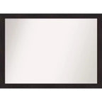 42" x 31" Non-Beveled Espresso Narrow Wall Mirror - Amanti Art