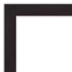 Miroir mural étroit expresso non biseauté de 42 po x 31 po - Amanti Art