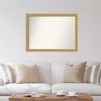 Miroir mural Grace biseauté en or brossé 42" x 31" - Amanti Art