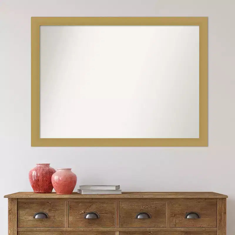 Miroir mural Grace biseauté en or brossé 42" x 31" - Amanti Art