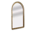 Miroir mural Holli Furniture en métal et bois marron