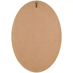 Miroir mural enveloppé de bambou 28"x20" avec cadre perlé marron - Olivia & May : style rustique, fixation murale, aucun assemblage requis