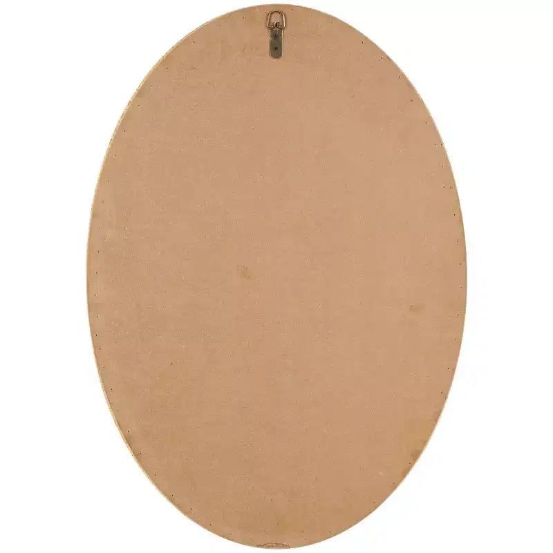 Miroir mural enveloppé de bambou 28"x20" avec cadre perlé marron - Olivia & May : style rustique, fixation murale, aucun assemblage requis
