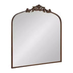 Kate & Laurel All Things Decor 28"x30" Arendahl Traditional Arch Mirror Bronze