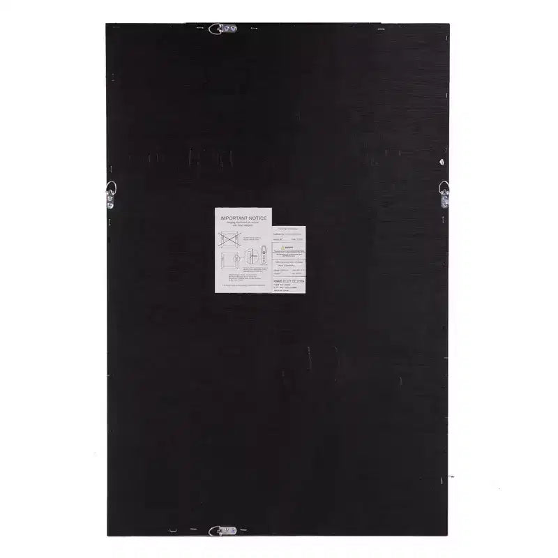Miroir mural décoratif encadré Howard Elliott 23,25"x35,25" en toile enduite gris doux : style moderne, cadre en polystyrène, aucun assemblage requis