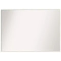 39" x 28" Non-Beveled Lucie Wood Bathroom Wall Mirror White - Amanti Art: Modern Rectangular Vanity Mirror with Wood Frame