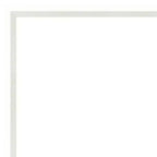 39" x 28" Non-Beveled Lucie Wood Bathroom Wall Mirror White - Amanti Art: Modern Rectangular Vanity Mirror with Wood Frame