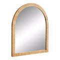 Kate & Laurel All Things Decor 28"X32" Rahfy Arch Framed Wall Mirror Natural