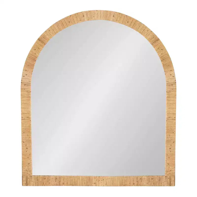 Kate & Laurel All Things Decor Miroir Mural Encadré Rahfy Arch 28"X32" Naturel