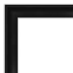 Amanti Art 40 po x 28 po Miroir mural de salle de bain étroit non biseauté Grand noir : Coiffeuse, design moderne, mural