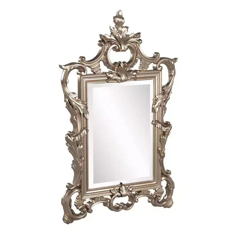 Howard Elliott Miroir Mural et d'Appoint Orné en Métal Chaud 30,75"x20" Argent