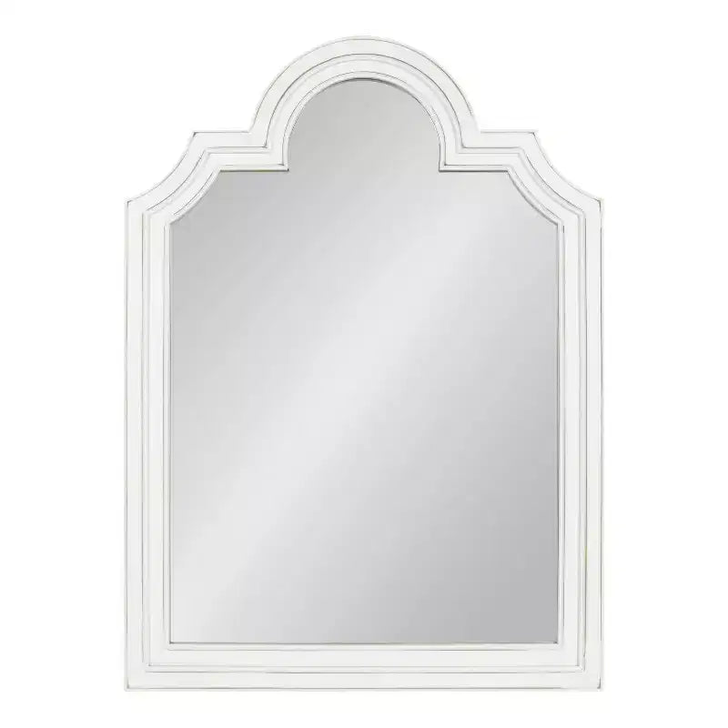 Kate & Laurel All Things Decor Miroir Mural Arc Sindahl 26" x 35.2" Blanc : Cadre Moderne, Aucun Assemblage Requis