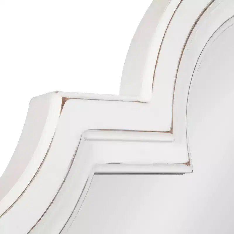 Kate & Laurel All Things Decor Miroir Mural Arc Sindahl 26" x 35.2" Blanc : Cadre Moderne, Aucun Assemblage Requis