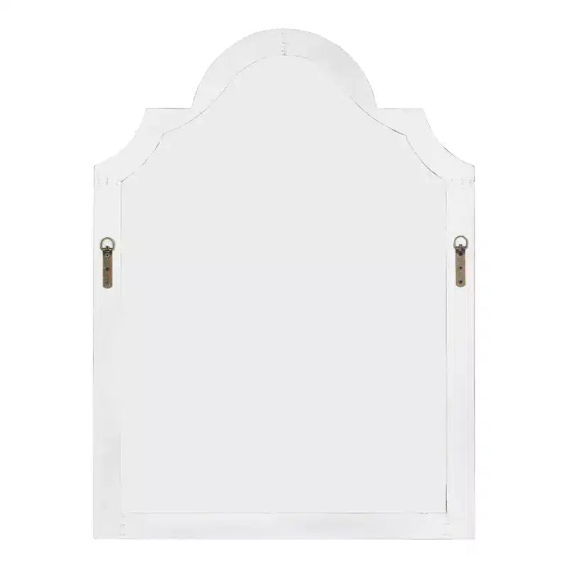 Kate & Laurel All Things Decor Miroir Mural Arc Sindahl 26" x 35.2" Blanc : Cadre Moderne, Aucun Assemblage Requis