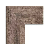 Miroir mural de salle de bain chouette 44" x 33" sans biseau marron - Amanti Art : Rectangle moderne, fixation murale, cadre en bois
