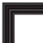 Amanti Art Miroir mural noir colonial non biseauté 42"x30" : style moderne, cadre en polystyrène, quincaillerie de montage incluse