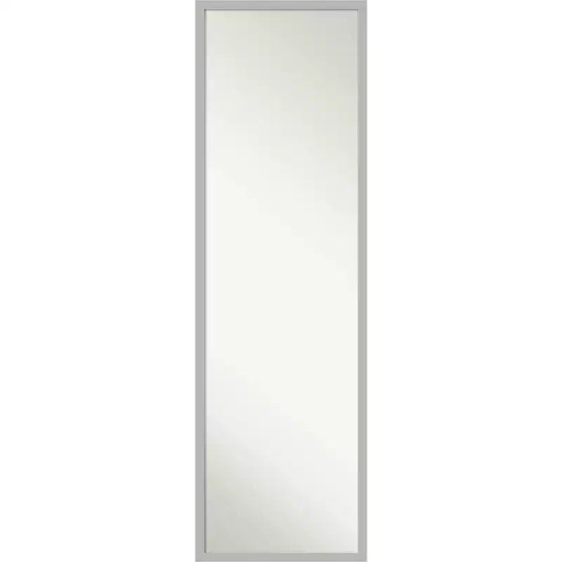 15" x 49" Hera Framed Full Length On the Door Mirror Chrome - Amanti Art: Polystyrene Frame, No Assembly Required