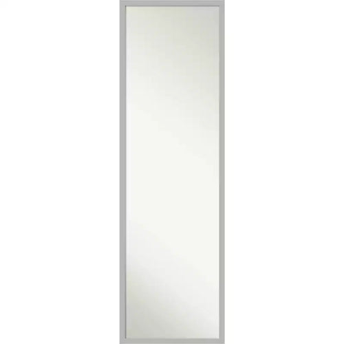 15" x 49" Hera Framed Full Length On the Door Mirror Chrome - Amanti Art: Polystyrene Frame, No Assembly Required