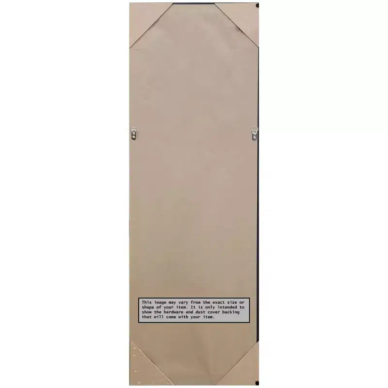 Miroir de porte sur pied encadré Hera de 15 po x 49 po Chrome - Amanti Art : Cadre en polystyrène, Aucun assemblage requis