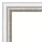 Miroir mural Amanti Art 33 po x 27 po en argent salon, sans biseau : Rectangulaire moderne, cadre en polystyrène, quincaillerie de fixation incluse