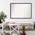 Miroir mural en bois avec bordure incurvée en bronze foncé, 101,6 x 73,6 cm – Amanti Art
