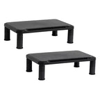 Support d'écran Mind Reader, réglable en hauteur, pour ordinateur portable, moniteur, bureau, lot de 2, noir : Petit support d'écran