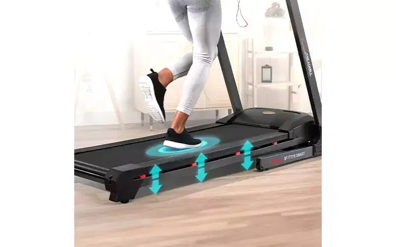 Tapis de course manuel Premium Sunny Health & Fitness avec inclinaison automatique et Bluetooth