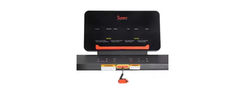 Tapis de course interactif Sunny Health & Fitness avec inclinaison automatique Slim