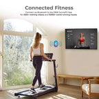Tapis de course interactif Sunny Health & Fitness avec inclinaison automatique Slim