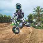 Razor SX350 Dirt Rocket McGrath Motocross Electric Bike - Green: Steel Frame, 250W Motor