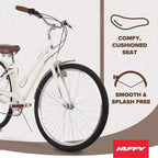 Vélo Confort Huffy Sienna 27,5" L - Crème