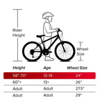 Huffy Sienna 24" G MLT SPD Comfort Bike - Gloss Eggplant