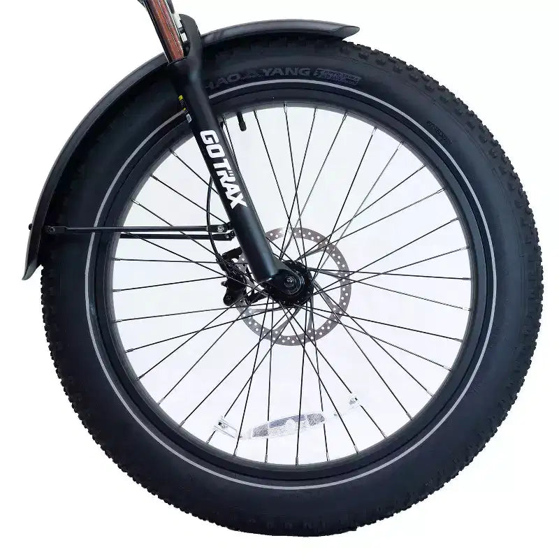GOTRAX Adult Fat Tire 26" Step Through Electric Hybrid Bike - Green