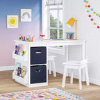 RiverRidge Kids - Chaises 2 pièces pour salle de jeux/chambre d'enfant et garderie, blanches : cadre en MDF, certifié ASTM et CPSIA, à partir de 3 ans